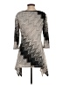 MESMERIZE Chevron-herringbone Gray Long Sleeve Top Size S - photo 2