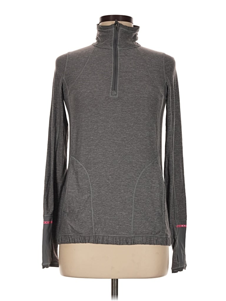 Pre-owned Lululemon Athletica Turtleneck Sweater In Gray