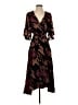 Zara 100% Polyester Camo Brown Cocktail Dress Size S - photo 1