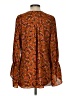 CAbi 100% Polyester Orange Long Sleeve Blouse Size S - photo 2