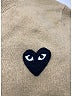 Play Comme Des Garçons 100% Wool Tan Wool Cardigan Size S - photo 9
