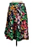 J.Crew 100% Silk Print Green Silk Skirt Size 8 - photo 2