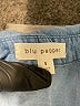 Blu Pepper 100% Lyocell Blue Short Sleeve Blouse Size S - photo 7