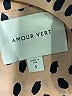 Amour Vert Animal Print Tan Long Sleeve Blouse Size S - photo 7