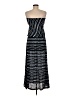 Cool Change 100% Rayon Stripes Blue Casual Dress Size Med - Lg - photo 2
