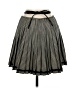 DKNY Houndstooth Black Wool Skirt Size 8 - photo 2