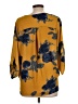 West Kei 100% Polyester Yellow 3/4 Sleeve Blouse Size L - photo 2