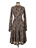 Unbranded 100% Polyester Paisley Brown Casual Dress Size XXS - photo 1