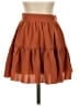 Shein 100% Polyester Solid Brown Casual Skirt Size 2 - photo 1