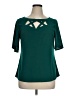 Diana Belle Teal Short Sleeve Blouse Size XL - photo 1