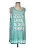 Torrid Teal Sleeveless T-Shirt Size (00) - photo 1