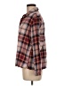 Old Navy 100% Cotton Plaid Brown Long Sleeve Button-Down Shirt Size M - photo 5