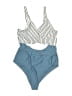 Unbranded Stripes Blue One Piece Swimsuit Size XL - photo 1