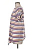 Main Strip Stripes Purple Short Sleeve Top Size M - photo 5