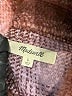 Madewell 100% Polyester Plaid Brown Coat Size L - photo 6
