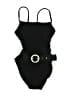 Solid & Striped Solid Black One Piece Swimsuit Size M - photo 1