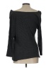 Deletta Gray Long Sleeve Top Size L - photo 2
