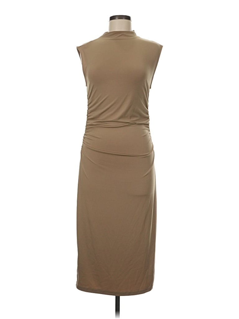 Pre-owned H&m Cocktail Dress In Tan