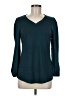 Chico's Teal Long Sleeve Blouse Size Med (1) - photo 1
