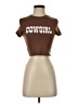 Shein Brown Short Sleeve Turtleneck Size S - photo 1