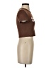 Shein Brown Short Sleeve Turtleneck Size S - photo 4