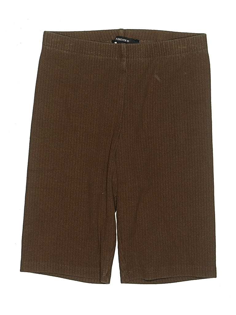 Pre-owned Forever 21 Khaki Shorts In Brown