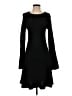BCBGMAXAZRIA Solid Black Casual Dress Size XXS - photo 1