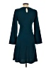 DKNY 100% Polyester Solid Teal Casual Dress Size 2 - photo 2