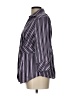 Gitano Stripes Purple 3/4 Sleeve Button-Down Shirt Size L - photo 5