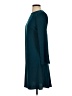 DKNY 100% Polyester Solid Teal Casual Dress Size 2 - photo 5