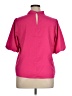 Ann Taylor LOFT 100% Polyester Pink Short Sleeve Blouse Size XL - photo 2