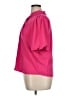 Ann Taylor LOFT 100% Polyester Pink Short Sleeve Blouse Size XL - photo 5