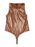 Shinestar Metallic Brown Sleeveless Blouse Size L - photo 1