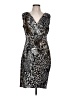 Alfani Animal Print Silver Cocktail Dress Size 10 - photo 1
