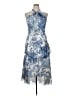 Theia Paisley Blue Cocktail Dress Size 14 - photo 1