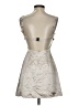 BONDI BORN 100% Acetate Metallic Silver Cocktail Dress Size XS - photo 2