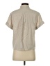 Theory 100% Lyocell Tan Short Sleeve Blouse Size S - photo 2