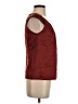 The Limited Solid Orange Burgundy Sleeveless Blouse Size XS - photo 4