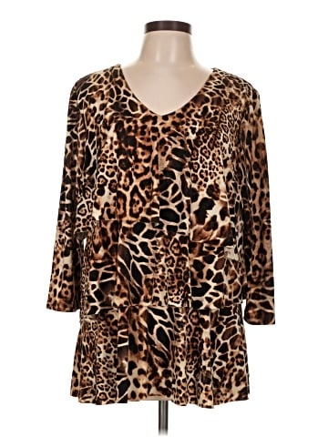 Susan Graver 3/4 Sleeve Blouse (view 1)