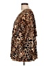 Susan Graver Animal Print Brown 3/4 Sleeve Blouse Size L - photo 5