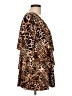Susan Graver Animal Print Brown 3/4 Sleeve Blouse Size L - photo 4