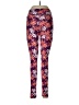 Lularoe Floral Purple Leggings One size - photo 2