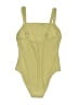 Cupshe Chevron-herringbone Green One Piece Swimsuit Size L - photo 2