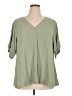 Eileen Fisher Green Short Sleeve Blouse Size XL - photo 1