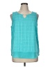 Dana Buchman 100% Polyester Teal Sleeveless Blouse Size XL - photo 1