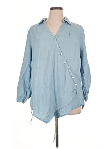 Soft Surroundings 3/4 Sleeve Button-Down Shirt (view 1)