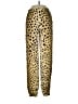 Beulah Style Animal Print Gold Casual Pants Size L - photo 1