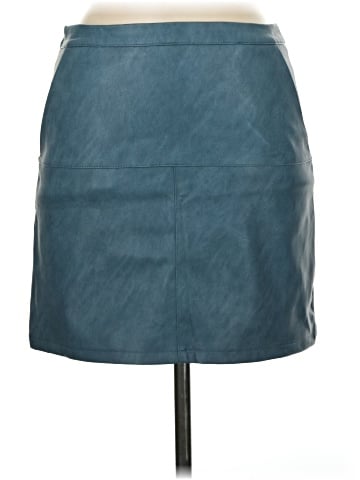 Shinestar Faux Leather Skirt (view 1)