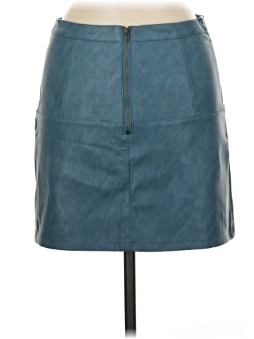 Shinestar Faux Leather Skirt (view 2)