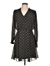 BCX 100% Polyester Print Black Casual Dress Size L - photo 1